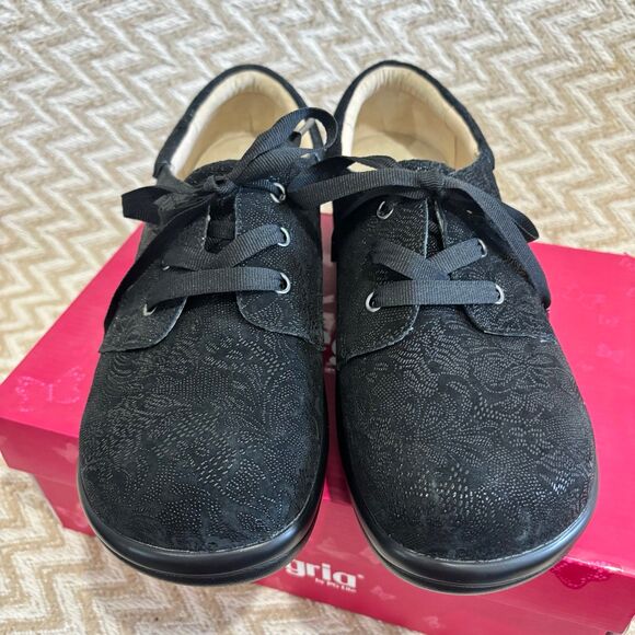 Alegria Black Floral Sneakers - Picture 3 of 9